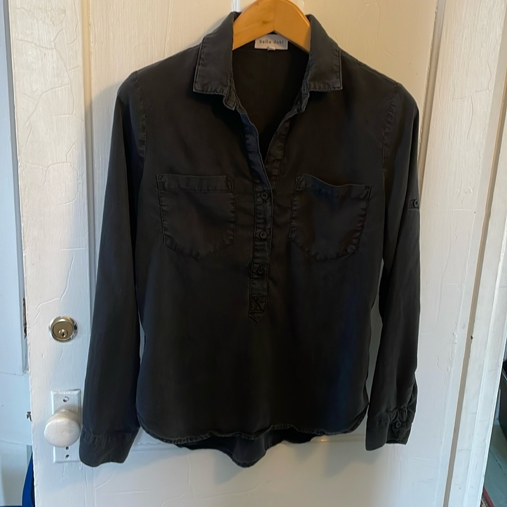 Bella Dahl tencel popover washed black size M
